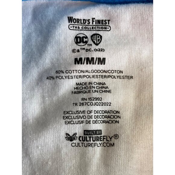 DC Comics Villains Graphic T-Shirt M Joker Lex Luthor Raglan Sleeves CultureFly - Picture 5 of 9